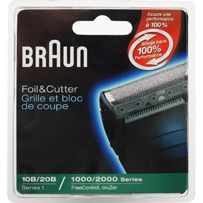 Braun Free Control, Cruzer3 Replacement Shaver Heads 10B/20B (1000 series,  2000 series) series 1 Foil and Cutter Set.